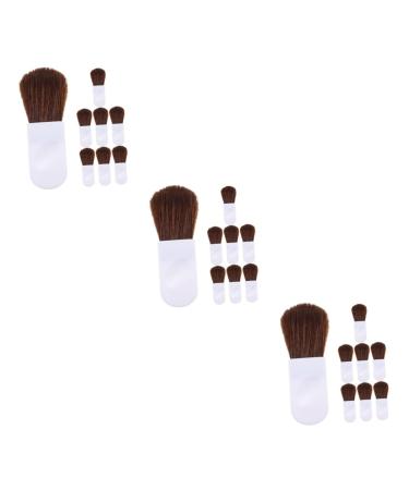 24 Pieces Makeup with Short Handle Cosmetic Bag Blush Brush Professional Tools Makeup Brush Makeup Brush Set Mini Blush Brush Bulk Blush Brush