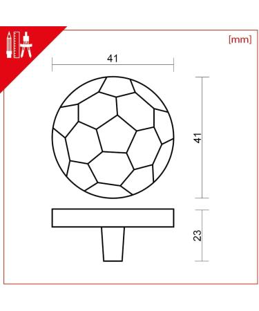 Mav Children's Football Drawer Handle Knob - Stylish Rubber Door Handle for Kids' Rooms | International Shipping - Buy Online on GoSupps.com