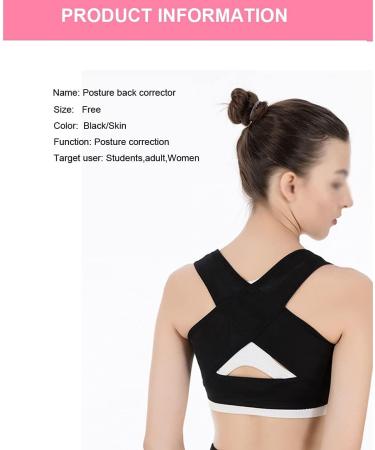 YMGSCC Invisible Body Shaper Corset Women Chest Posture Corrector Belt Back Shoulder Support Brace Posture Correction(D XL) X-Large D - Buy Online on GoSupps.com