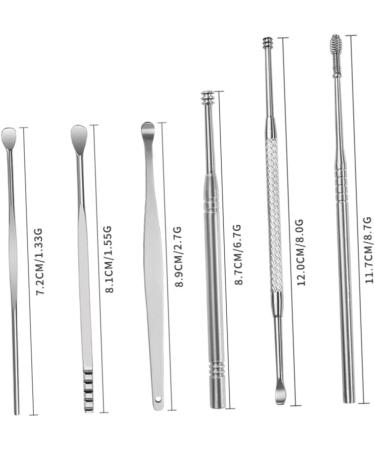 FOMIYES Ear Picking Tool Set - Stainless Steel Ear Wax Remover Ear Cleaner Kit for Adults & Kids Double-Headed Ear Spoon 11.7cm - International Shipping Available - Buy Online on GoSupps.com