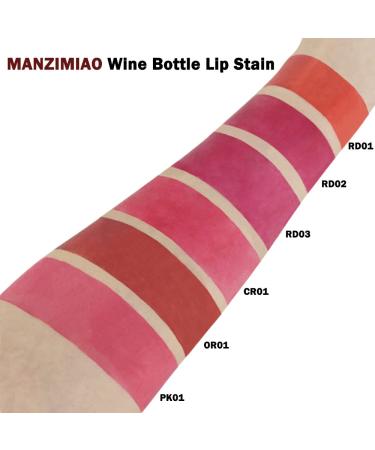 Sovoncare Manzimiao Matte Liquid Lipstick 6 Color Set - Waterproof Long Lasting Wine Lip Tint for Natural Lips - Mini Makeup Sticks in Wine Bottle Design - Buy Online on GoSupps.com
