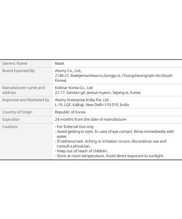 Atomy Evening Care Peel Off Mask - Clarifying Care for Radiant Skin | 4.1 Fl Oz | International Shipping Available - Buy Online on GoSupps.com