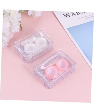 Partykindom 6 STK Mini Colored Contact Lens Containers with Cleaning Case & Mirror - Japanese Style Holder - Buy Online on GoSupps.com