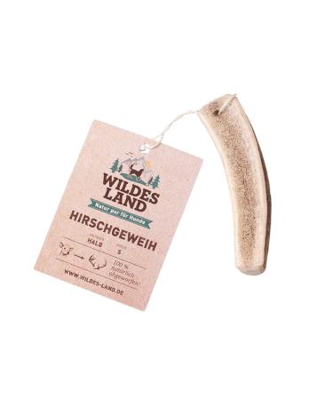 Wild Land - Hirschweih half - S - naturally thrown away antlers - pure natural product without additives - odorless does not splinter - supports the tooth cleaning - antlabolation - antlers Hirschweih Half 50 g (1 Pack) - Buy Online on GoSupps.com