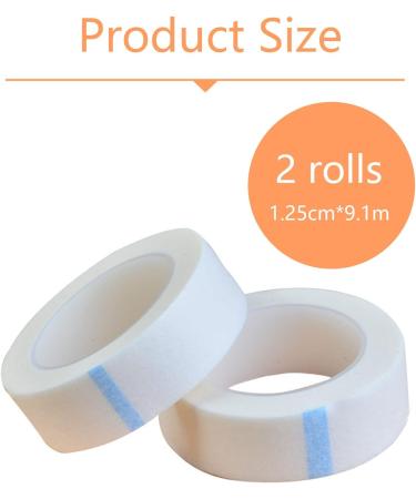 2 Rolls Micropore Surgical Tape 1.25cm X 9.1m - First Aid Medical Earring Cover Up Tape (White) - 2Pcs - Buy Online on GoSupps.com
