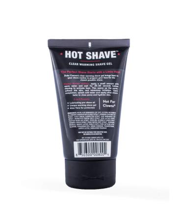 Duke Cannon Supply Co. Hot Shave Clear Warming Shave Gel - Unscented (4.5 oz) | Smooth and Comfortable Men's Shaving Gel - Buy Online on GoSupps.com