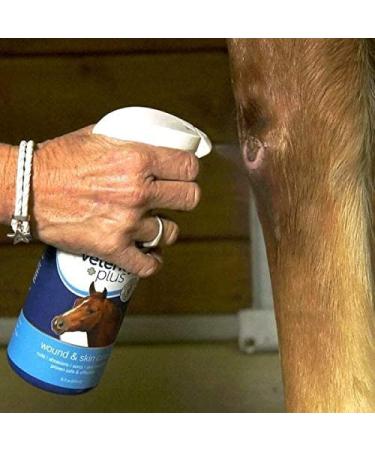 Vetericyn Plus Equine Wound and Skin Care Spray 16 oz - Ideal for Cuts, Saddle Sores, and Rope Burns - Buy Online on GoSupps.com
