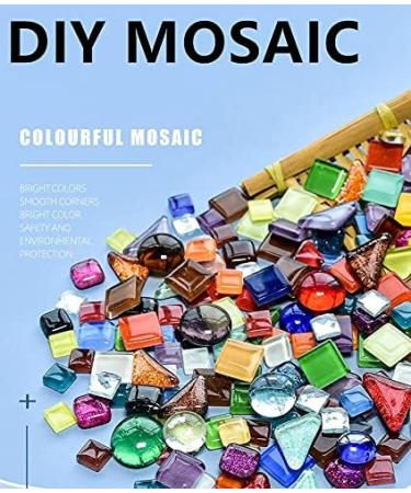 500g Mixed Color Irregular Crystal Mosaic Tiles - Tiny DIY Craft Tiles for Home Decoration - 0.4X0.4 Inch - Mix Color Series - Buy Online on GoSupps.com