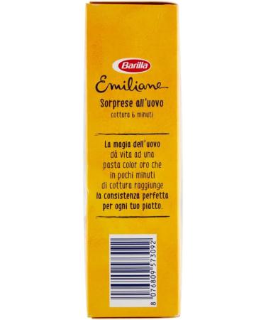  Italian Gourmet E.R. Barilla Egg Pasta Le Emiliane Sorprese egg pasta pasta with egg 275g + gourmet Italian pulp 400g - Buy Online on GoSupps.com