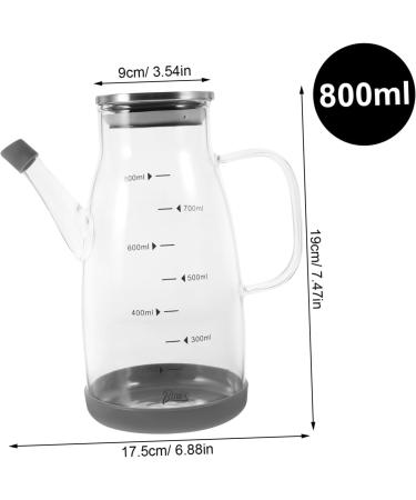 ABOOFAN Vinegar Bottle Bbq Sprayer Container with Lid Soy Sauce Oil Decanter Glass Honey Dispenser Olive Oil Bottle Dispenser Oil Pourer Glass Oil High Borosilicate Glass Thicken - Buy Online on GoSupps.com