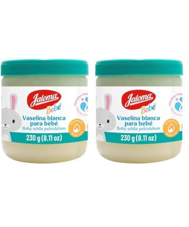Jaloma Baby Petrolatum Baby Vaseline Moisturizes and Softens Baby Skin 8.11 Oz Jar (Pack of 2) 8.11 Ounce (Pack of 2)