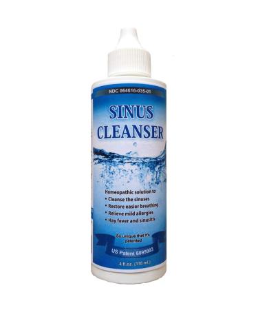 Sinus Cleanser - Natural Nasal Cleaner for Allergies Congestion Relief Stuffy Nose Sinusitis Colds 4 fl.oz.