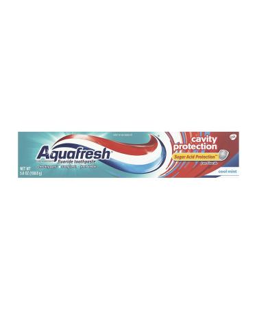Aquafresh Cavity Protection Fluoride Toothpaste Cool Mint 5.6 oz (Pack of 7) - Buy Online on GoSupps.com