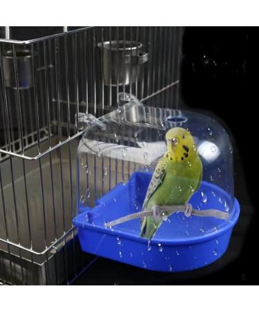 NINGVIHE Bird Bath for Cage Bird Bath Tub Bird Cage Accessories Parrot Bathing Tub for Small Birds Canary Budgies Parrots (A Style) - Buy Online on GoSupps.com