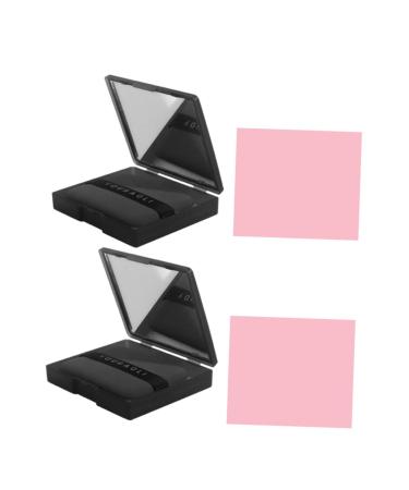 HAPINARY 2 Sets Oil Absorbing Paper with Puff Paper for Oil Absorbing Face Oil Cleaning Paper Oil Absorbing Tools Facial Oil Cleaning Paper Blotting Paper for Oily Skin Oil Blotting Paper