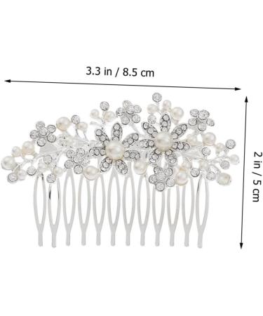 minkissy Barrettes for Women Pearl Hair Accessories Pearl Hair Clip Hair Jewels for Women Women's Hair Accessories Pearl Hair Pin Bridal Hair Clip Flower Hair Comb Pearlescent Blush Bride - Buy Online on GoSupps.com