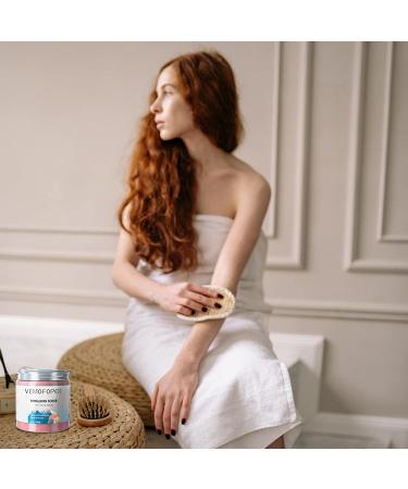 Himalayan Salt Body Scrub with Lychee Oil - Natural Sea Salt Exfoliator for Smooth Moisturized Skin (12 oz) - International Shipping Available - Buy Online on GoSupps.com