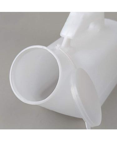 Male Portable Urinal Pee Bottles Home Urinal Potty Thick Firm Urine Bottle with Lid for Men 1000 ML White Happy - Buy Online on GoSupps.com