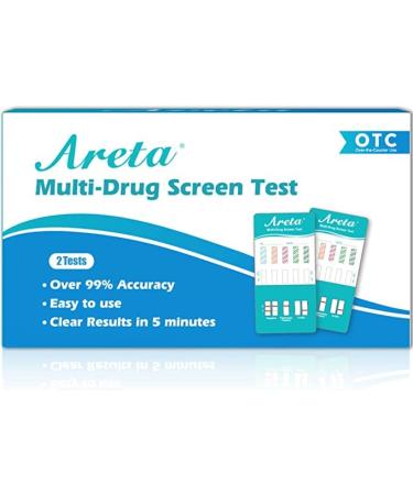 (2 Pack) Areta 5 Panel Dip Test Kits  Instant Urine Testing - ADTP-754 2 Count (Pack of 1)