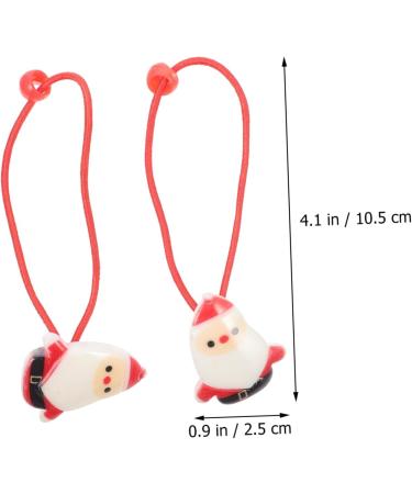 minkissy 10 Pairs Christmas Headband Christmas Ponytail Holders Kids Elastic Hair Holder Hair Tie Holder Scrunchy Hair Bands Christmas Tree Hair Ties Baby Holder Girl Child Abs Headgear - Buy Online on GoSupps.com