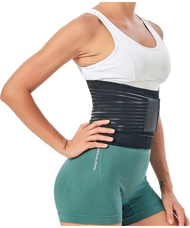 Breathable Lower Back Support Orthosis for Men & Women - Lumbar Vertebrae Decompression Belt for Pain Relief Sciatica & Scoliosis - XXL Black - Buy Online on GoSupps.com