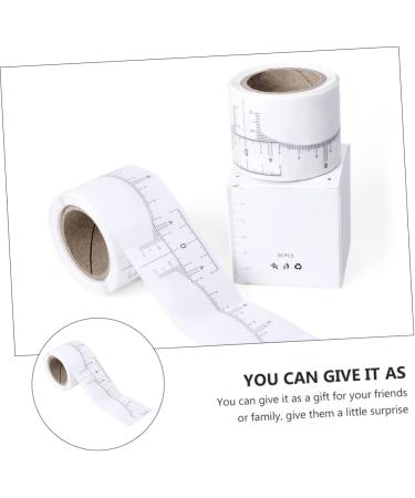 DOITOOL 1 roll Scale Measurer Auxiliary of Disposable Woman White Ruler Cosmetics Measuring Measure - Buy Online on GoSupps.com