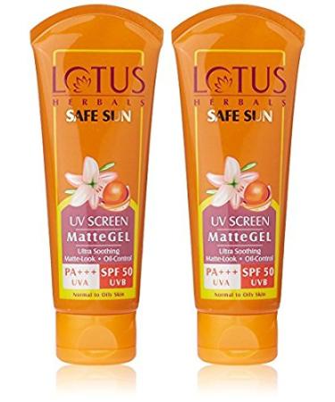 Lotus Herbals Lotus Herbals 2 X Safe Sun UVScreenMatte Gel SPF 50 50G