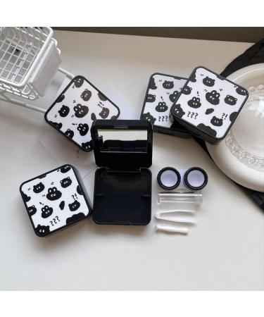 Buy Miedeon Travel Contact Lens Case Set - 4-Piece Portable Container for Lenses Accessories (Black) - International Shipping Available - Buy Online on GoSupps.com