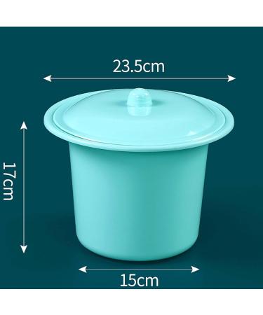 Menolana Portable Spittoon with Lid Lightweight Splashproof PP Durable Pee Potty urinal Bucket Chamber Pot for Outdoor Travel Elderly Adults Blue - Buy Online on GoSupps.com