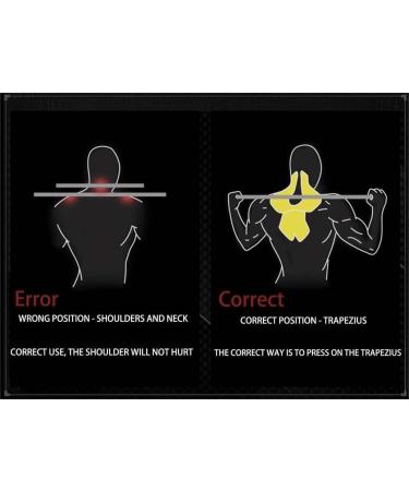 STRBEE MLX Barbell Pad - High Density Sponge for Squat, Lunge, Hip Thrust - Shoulder, Neck, Back, Crotch Protection - Gym & Olympic Barbell - BLACK - Buy Online on GoSupps.com