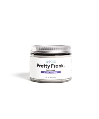 Pretty Frank Natural Deodorant Jar   Natural Deodorant for Women  Men & Teens in a Jar  Aluminum-Free  Made with Baking Soda & Other Organic  Safe  and Effective Ingredients (Lavender  1pk) Lavender 2 Ounce (Pack of 1)