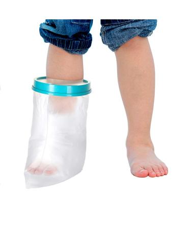DOACT Kids Leg Cast Cover for Shower Bath Waterproof Cast Protector for Foot Keep Cast Bandage Dry Watertight Cast Bag for Wound Foot Ankle Orthopedic Boot Leg 31cm