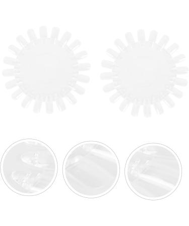 Ipetboom 2 Sets Nail Color Card Practice Nail Piece Tools Transparent Color Cards Practice Manicure Color Boards Manicure Color Card Nail Art Color Plates Manicure Color Mark Boards Disc - Buy Online on GoSupps.com