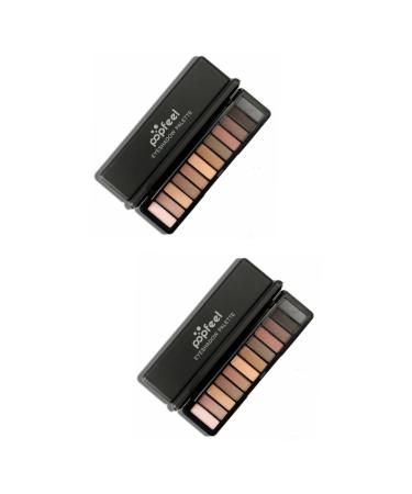 PLAFOPE 2pcs 12 Eyeshadow Pallet Eye Shadow Palettes Makeup Palette Eyeshadow Powder