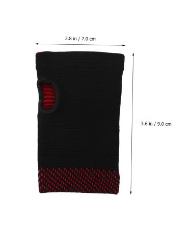 FRCOLOR Half Gloves for Carpal Tunnel Relief - Thermal Compression Thumb & Palm Protector Sleeves - Black Size S - Ideal for Pain Relief & Comfort - Buy Online on GoSupps.com