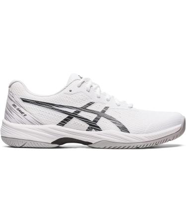 ASICS Men's Gel-Game 9 Tennis Shoes 12.5 - White/Black | Men's Court Shoes - Buy Online on GoSupps.com