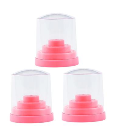POPETPOP 3 Pcs 48 Nail Bit Nail Display Stand Nail Drill Bit Container Nail Drill Bit Holder Nail Drill Bits Stand Nails Drill Bits Manicure Drill Bits Holder Written Multicolor Size 1x3pcs Pinkx3pcs
