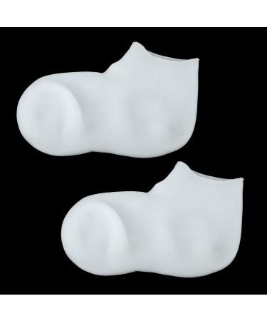 VOCOSTE 1 Pair Moisturizing Gel Socks Cracked Foot Care Protector Ankle Silicone Socks White L Size - Buy Online on GoSupps.com