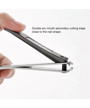 Nail Clipper Set Fingernail & Toe Nail Slanted Edge Nail Cutting Clippers Nail Clippers with Ergonomic Lever Stainless Steel Portable Nail Cutter Set with Nail File - Buy Online on GoSupps.com