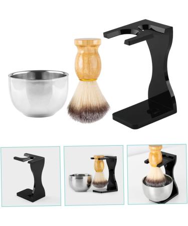 Angoily 3-In-1 Razor Set with Shaving Brush & Stainless Steel Holder - Perfect Grooming Tools for Face & Beard Care - Buy Online on GoSupps.com