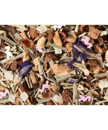 Herbal tea mixture flamingo paradise strawberryelderbasil note flavored 1kg