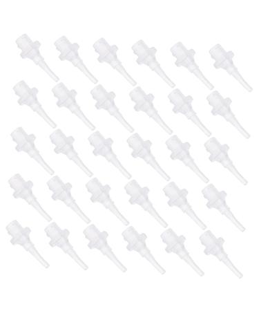 FRCOLOR 30pcs Practical Ear Nozzles for Ear Cleaning Food-Grade Replacement Tips for Earwax Removal White White 2.8X1.1X1.1CM