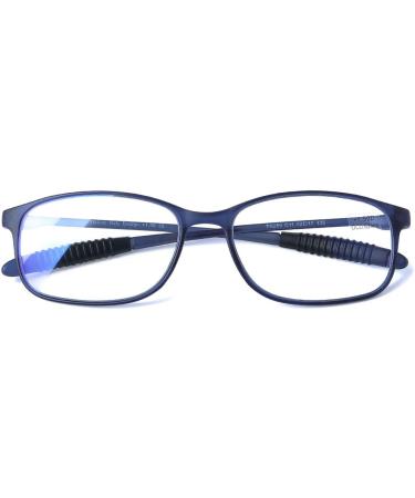 DOOViC Blue Light Filter Computer Reading Glasses for Unisex TR259-C - 9 Colors Available Matt Blue 2.0x Magnification - Buy Online on GoSupps.com
