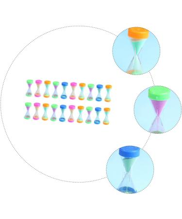 Bestonzon 120 PTH Mini Sand Clock - Miniature Hourglass Countdown Timer for Kitchen Office & School - 6 Colorful Pieces (6.7x2.8cm) - Buy Online on GoSupps.com
