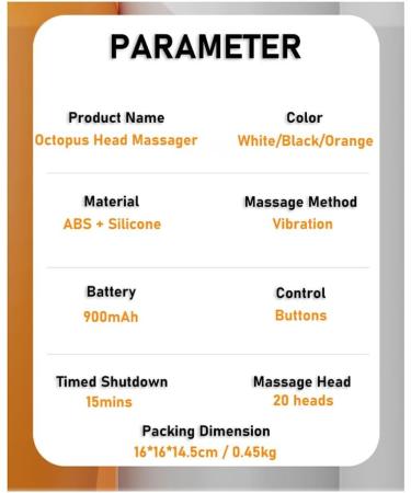 EVLIERY 20 Massage Heads - Scalp & Head Massager with Red Light Therapy Vibration for Relaxation | Easy to Use Black Hub Scrapers - Buy Online on GoSupps.com