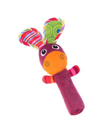 Abaodam 3-in-1 Plush Toy for Toddlers | Cuddly Hand Rattle & Baby Doll Toy | International Shipping Available - Buy Online on GoSupps.com