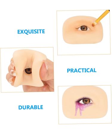 NOLITOY Artificial Makeup Fake Left Simulated Up Practice Practicing Professional Washable Silicone Shadow 6.9x5.2cm As Shown 2 - Buy Online on GoSupps.com