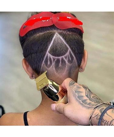 Professional Gold Cordless Hair Trimmer Set - Barber Clippers & Beard Shaver for Perfect Hair Care and Styling - Buy Online on GoSupps.com