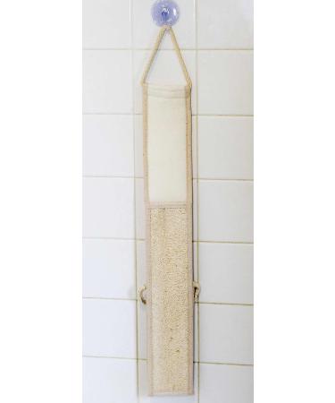 Natural Loofah Exfoliating Back Scrubber | Effective Back Acne Exfoliator Brush | SeaSationals Spa Shower Essential - Buy Online on GoSupps.com