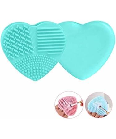 Makeup Brush Silicone Heart-Shaped Makeup Brush Cleaning Brush Heart-Shaped Egg Brush Cleaning Tool Beauty Brush(Green) - Buy Online on GoSupps.com
